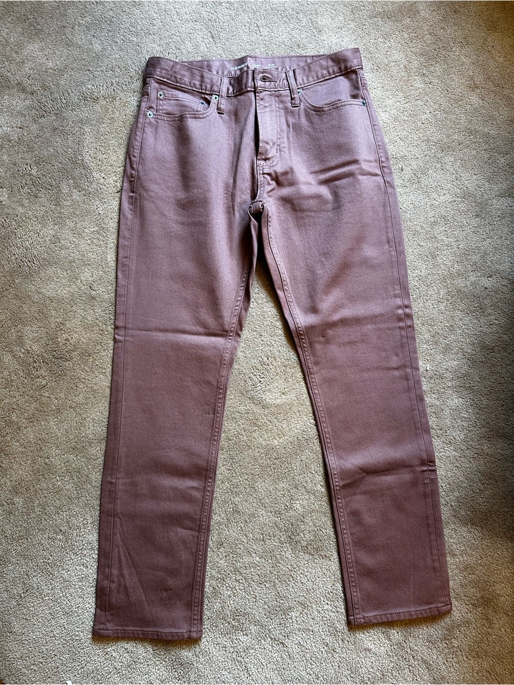 Old Navy Men's Slim Straight Jeans in Brown (30x30)